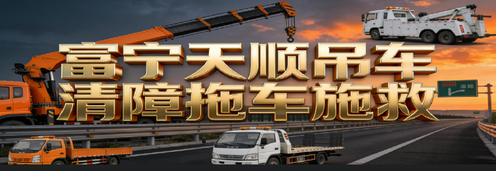 富宁天顺吊车拖车施救道路救援服务公司