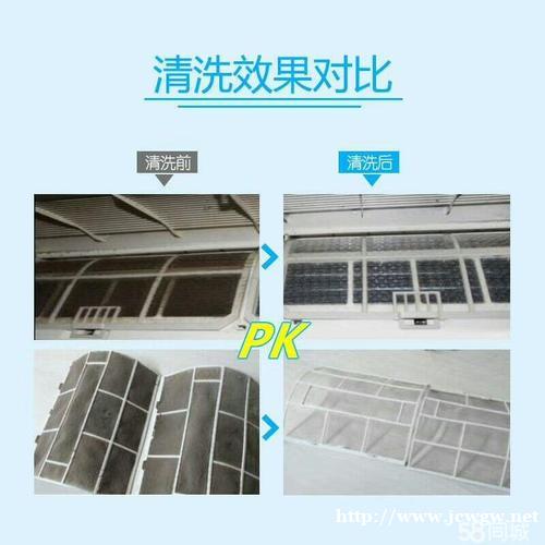 石狮清洗空调前后对比图