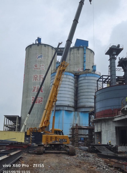 赤壁华新水泥骨料生产线通廓