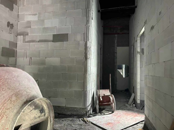 加气砖的安装过程