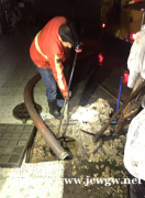 疏通:机械疏通室内外各种大小下水管道