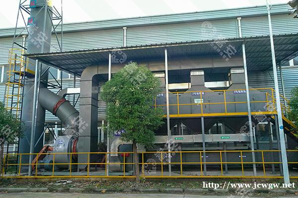 工业废气在离心风机吸引力功效下进到催化燃烧装置系统 工业废气在离心风机吸引力功效下进到催化燃烧装置系统