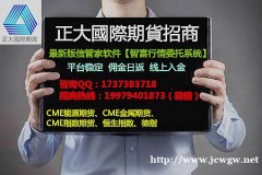 知名国际期货大平台在线招商-正大国际期货
