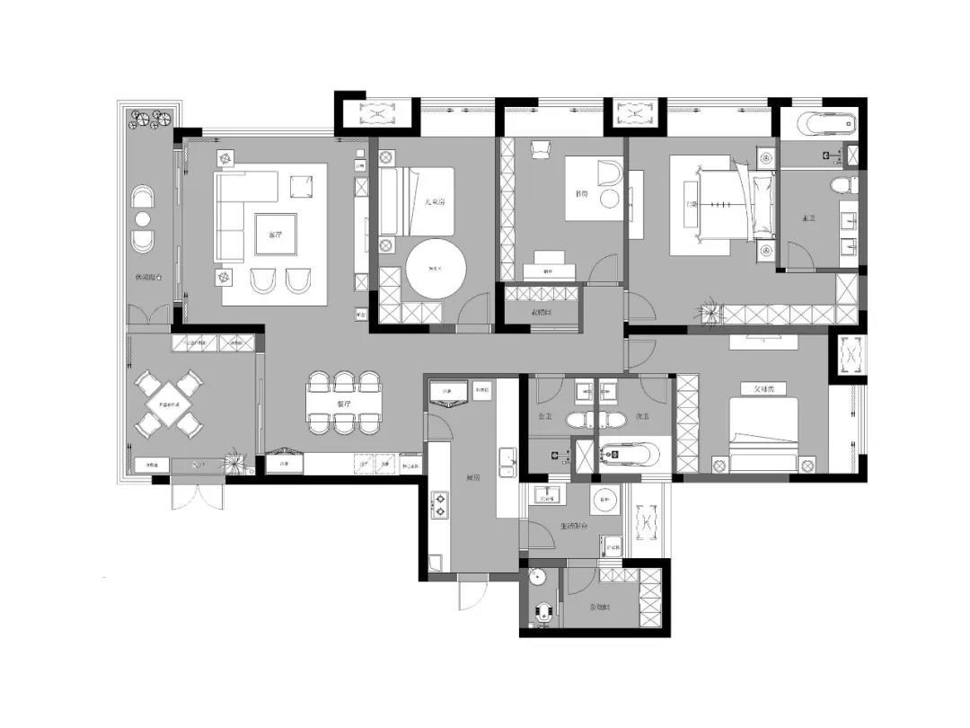 雍江艺庭二手房改造 通透满分的轻奢空间 雍江艺庭二手房改造 通透满分的轻奢空间
