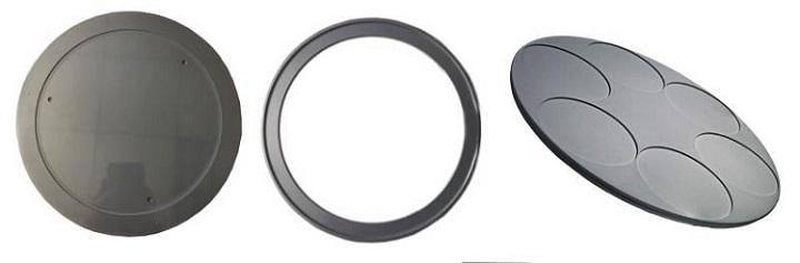 碳化硅涂层石墨制品承载盘,预热环,筛盘,顶针 碳化硅涂层石墨制品承载盘,预热环,筛盘,顶针