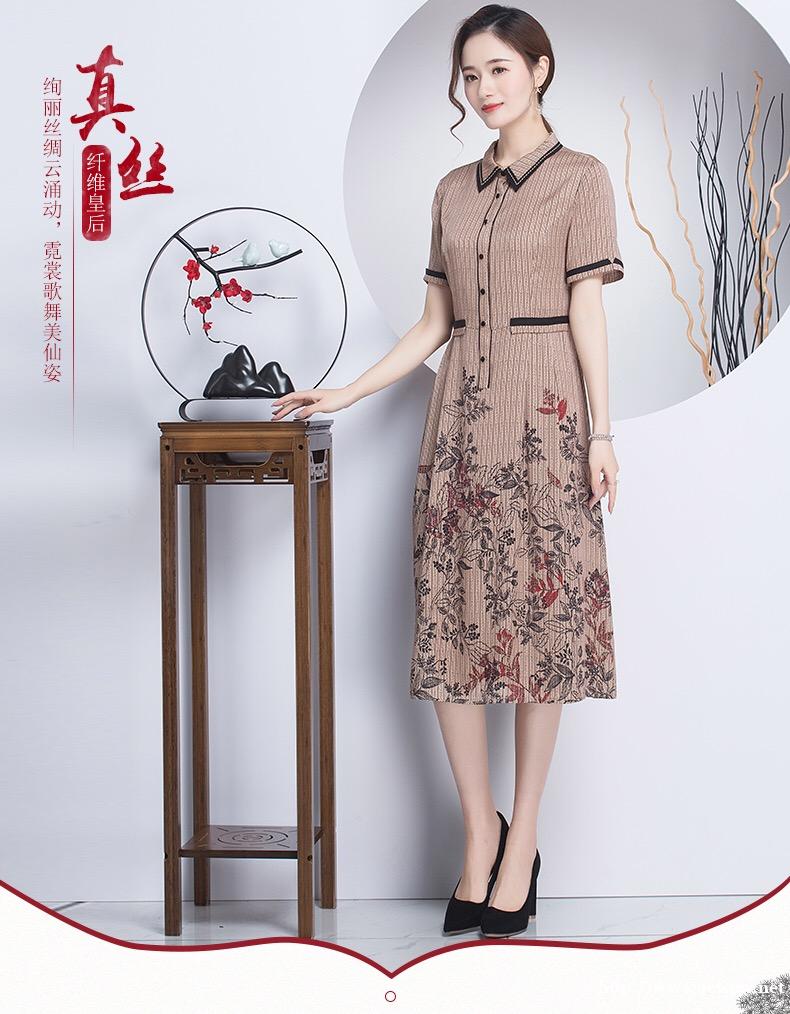 广东女装批发市场 香云纱连衣裙 古典优雅女裙货源 广东女装批发市场 香云纱连衣裙 古典优雅女裙货源