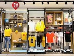 运动鞋货架展示柜 城市衣柜服装陈列架定制
