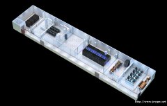 西安网络机柜效果图制作|机房施工|综合布线效果图