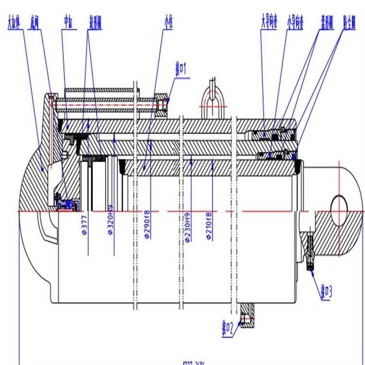 双伸缩立柱DZT1830-30郑州拓扑厂家供应液压支架配件 双伸缩立柱DZT1830-30郑州拓扑厂家供应液压支架配件