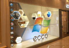 透明橱窗显示器 透明屏液晶展柜 屏内展示物品的显示器