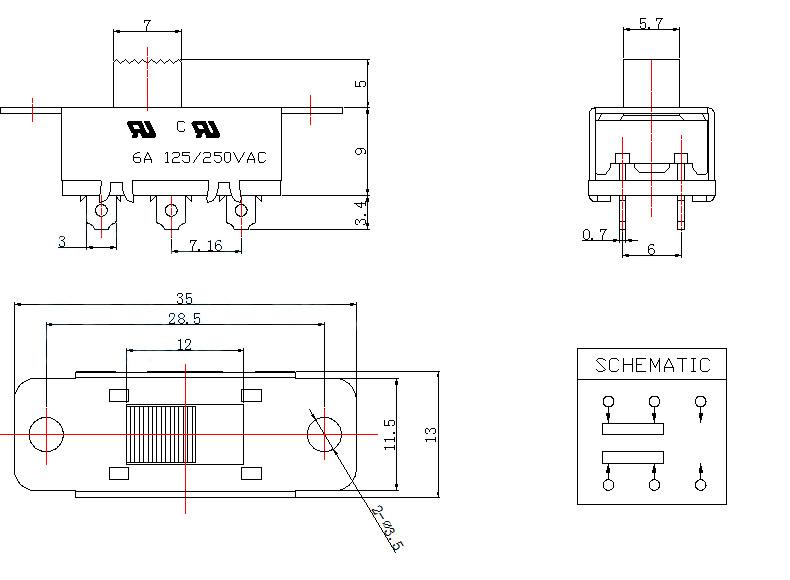 滑动开关(断开开关) 滑动开关(断开开关)