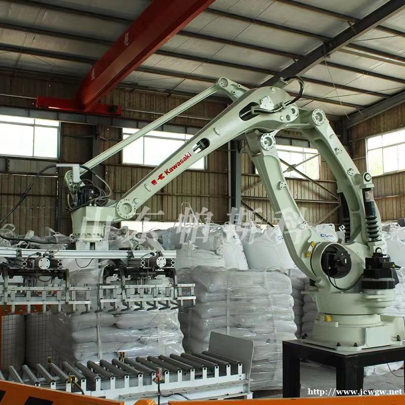 尼龙袋编织袋装面粉码垛机器人山东帕斯科 尼龙袋编织袋装面粉码垛机器人山东帕斯科