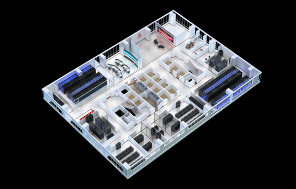 佛山效果图制作|机房办公室装修|工装效果图设计
