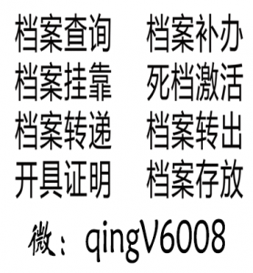 处理各类个人档案问题