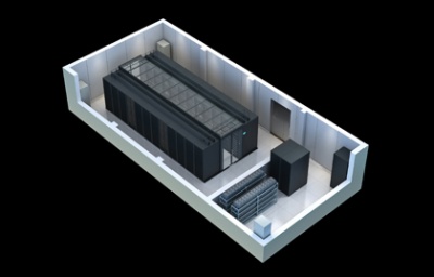 成都微模块机房、闸机安检门效果图制作
