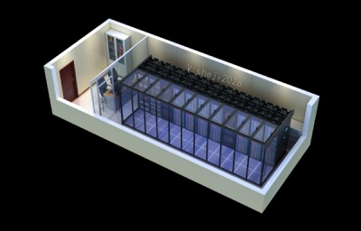 宿迁微模块机房建设|中控室|拼接屏效果图设计制作