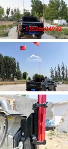 江铃大道皮卡车尾门旗杆座旗帜队旗架杆改装件