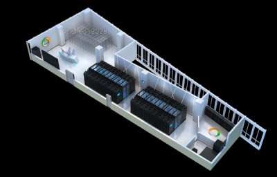 岳阳效果图设计|机房UPS动环改造|模块化机房效果图制作