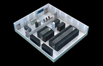 南阳机房动环|配电室|会议室|中控室效果图制作