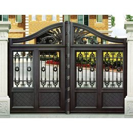 天津铁艺大门，铝艺大门加工定做，天津向前铁艺厂家