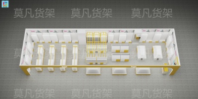 多元化精品百货店道具多种搭配-莫凡货架实力厂家