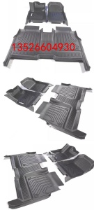 长城炮商用版皮卡车专用驾驶室TPV黑色五座脚垫改装 　