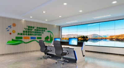 合肥监控室机房|UPS配电室|会议室|参观通道效果图制作