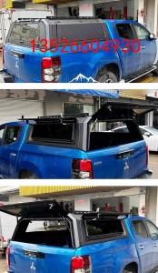 24款三菱l200皮卡车锰钢高盖后箱盖罩子改装件