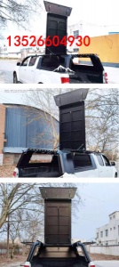 江西五十铃dmax皮卡车后箱连顶开四开门高盖