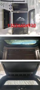 五十铃DMAX纳瓦拉皮卡车锰钢分体三开门高盖后箱盖