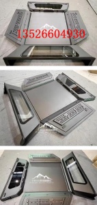 韩国双龙musson皮卡车后备箱后斗分体锰钢三开门高盖后箱盖