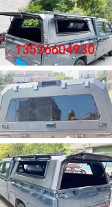 五菱征途皮卡车锰钢整体全焊接三开门后箱盖高盖铁盖