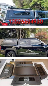 比亚迪鲨鱼皮卡车后备箱锰钢分体推拉窗高盖后箱盖