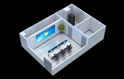 北京多功能厅_报告厅大屏_机房动环效果图设计制作