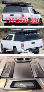 16至23年5ft塔克玛tacoma皮卡车分体锰钢三开门高盖后盖改装