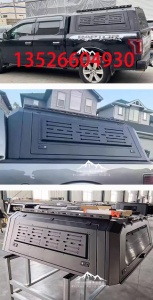 2009至2026年猛禽f150皮卡车锰钢分体三开门高盖后箱盖改装